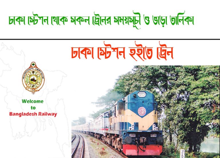 Dhaka To Bhairab Bazar Train Schedule With Ticket Price